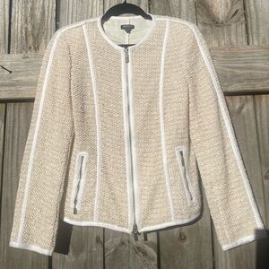 Worth New York Cream Textured Blazer size 6